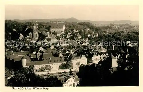 AK / Ansichtskarte Schwaebisch Hall Panorama Kat. Schwaebisch Hall