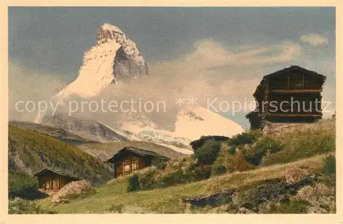 AK / Ansichtskarte Winkelmatten Berghuetten Matterhorn Walliser Alpen Kat. Zermatt
