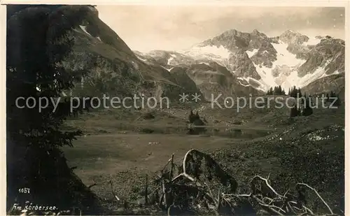 AK / Ansichtskarte Koerbersee Landschaftspanorama Bergsee Alpen Kat. Schroecken