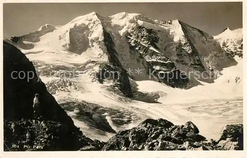 AK / Ansichtskarte Piz Palue Gebirgspanorama Berninagruppe Gletscher Kat. Piz Palue