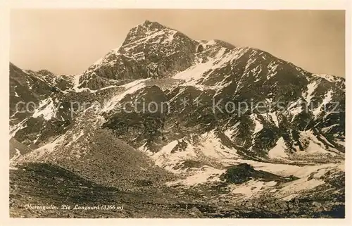 AK / Ansichtskarte Piz Languard Gebirgspanorama Alpen Oberengadin Kat. Piz Languard