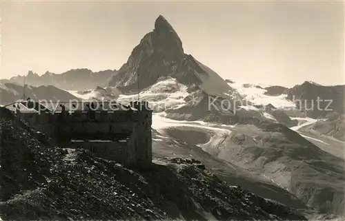 AK / Ansichtskarte Zermatt VS Kulm Hotel Gornergrat Matterhorn Gebirgspanorama Walliser Alpen Kat. Zermatt