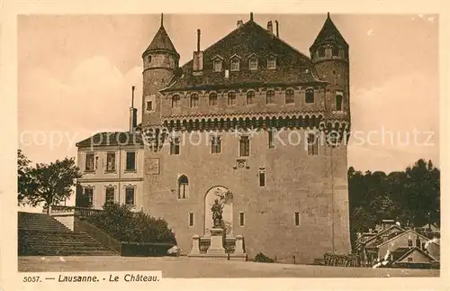 AK / Ansichtskarte Lausanne VD Chateau Monument Schloss Denkmal Kat. Lausanne