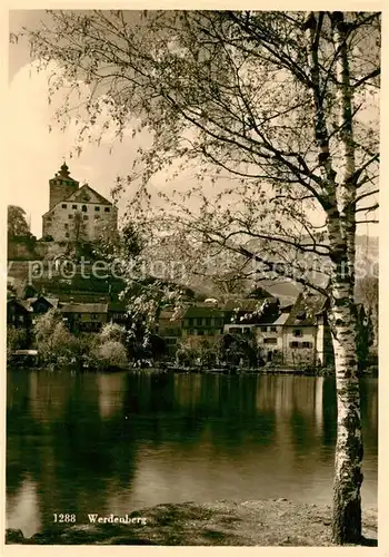 AK / Ansichtskarte Werdenberg Blick ueber den Rhein zum Schloss Kat. Werdenberg