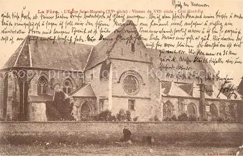 AK / Ansichtskarte La Fere Aisne Eglise Saint Montain XV siecle Vitraux du XVI siecle Kat. La Fere