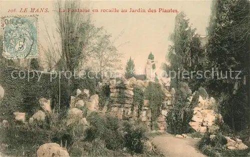 AK / Ansichtskarte Le Mans Sarthe Fontaine en rocaille au Jardin des Plantes Kat. Le Mans