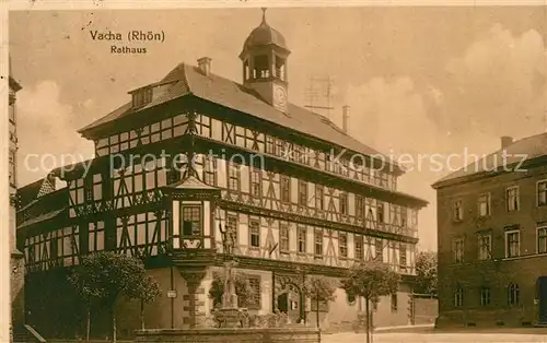 AK / Ansichtskarte Vacha Rathaus Fachwerkhaus Historisches Gebaeude Kat. Vacha