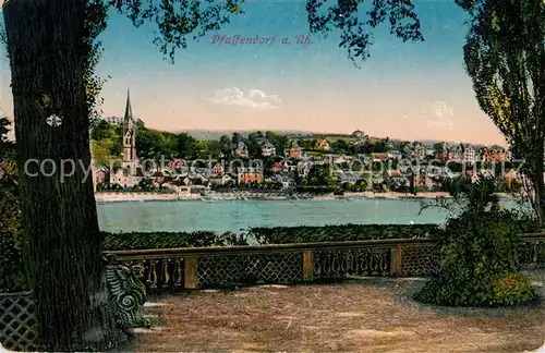 AK / Ansichtskarte Pfaffendorf Koblenz Uferpartie am Rhein Kat. Koblenz