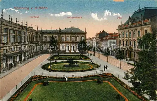 AK / Ansichtskarte Homburg Bad Kurhaus Luisenstrasse Post Platz Kat. Bad Homburg v.d. Hoehe