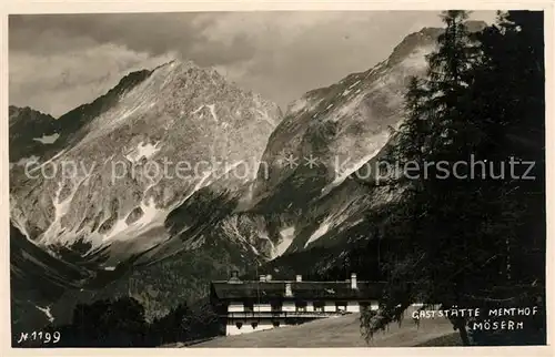 AK / Ansichtskarte Moesern Gaststaette Menthof Alpen Kat. Telfs