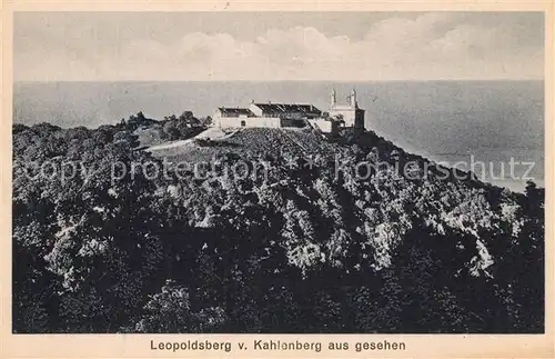 AK / Ansichtskarte Leopoldsberg Wien Landschaftspanorama vom Kahlenberg aus gesehen Kat. Wien