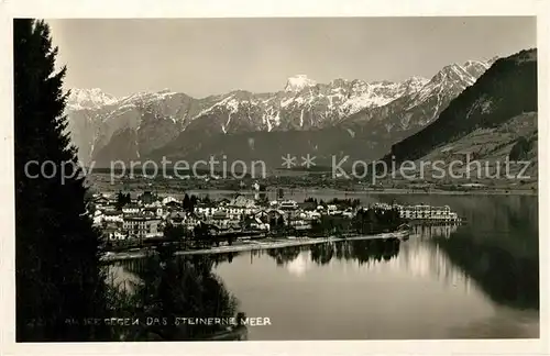 AK / Ansichtskarte Zell See Panorama Blick gegen das Steinerne Meer Kat. Zell am See