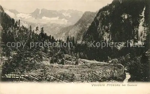 AK / Ansichtskarte Gastein Bad Landschaftspanorama Vordere Prossau Alpen Kat. Bad Gastein
