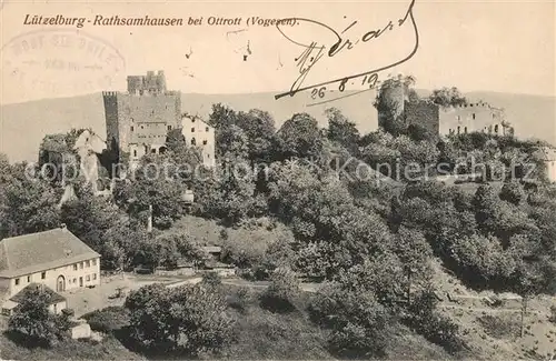 AK / Ansichtskarte Rathsamhausen Luetzelburg Burgruine Vogesen