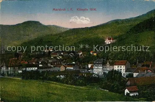 AK / Ansichtskarte Markirch Kaempfe 1914 Vogesen 1. Weltkrieg Kat. Sainte Marie aux Mines