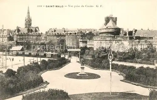 AK / Ansichtskarte Saint Malo Ille et Vilaine Bretagne Vue prise du Casino Monument Eglise Kat. Saint Malo