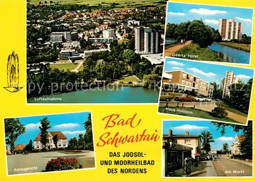 AK / Ansichtskarte Bad Schwartau Amtsgericht Fliegeraufnahme Haus Holstein  Kat. Bad Schwartau