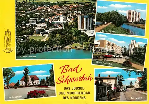 AK / Ansichtskarte Bad Schwartau Geertz Hotel Markt Fliegeraufnahme Kat. Bad Schwartau