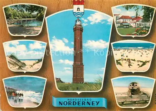 AK / Ansichtskarte Norderney Nordseebad Leuchtturm Strand Kat. Norderney