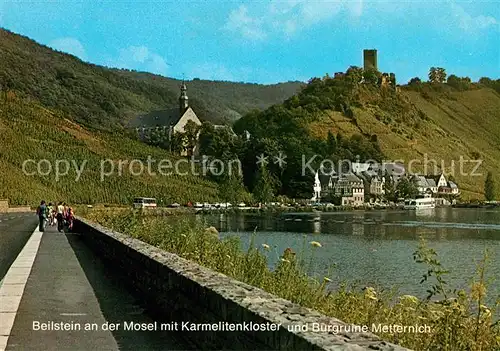 AK / Ansichtskarte Beilstein Mosel Karmelitenkloster Burgruine Metternich Kat. Beilstein