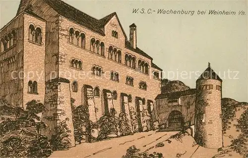 AK / Ansichtskarte Weinheim Bergstrasse WSC Wachenburg Kat. Weinheim