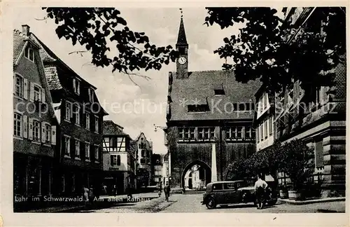 AK / Ansichtskarte Lahr Baden Am alten Rathaus