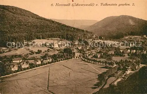 AK / Ansichtskarte Herrenalb Bad Blick vom Falkenstein Kat. Bad Herrenalb