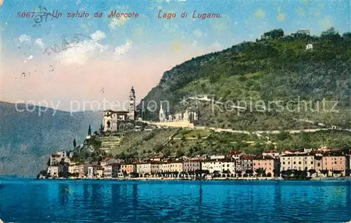 AK / Ansichtskarte Morcote Lago di Lugano Ortsansicht