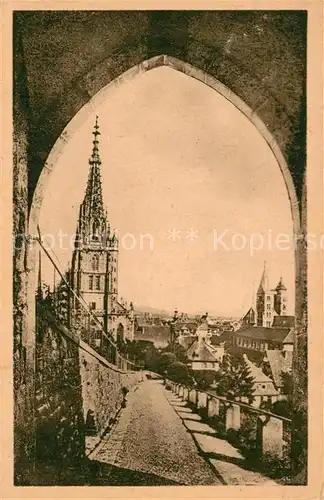 AK / Ansichtskarte Esslingen Neckar Blick von der Neckarhalde Muenster Kat. Esslingen am Neckar