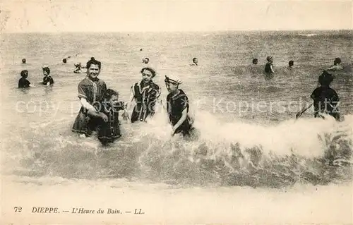 AK / Ansichtskarte Dieppe Seine Maritime Heure du Bain Kat. Dieppe