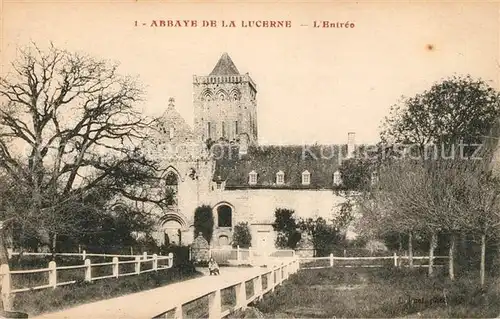 AK / Ansichtskarte La Lucerne Abbaye Entree Kat. La Lucerne d Outremer