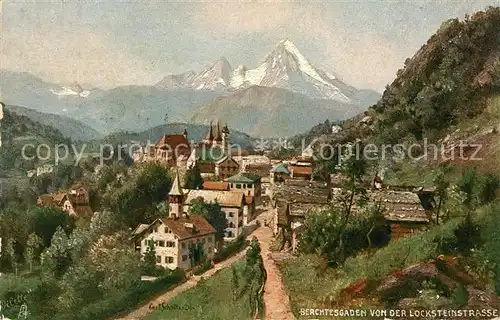 AK / Ansichtskarte Verlag Tucks Oilette Nr. 688 B Berchtesgaden von der Locksteinstrasse  Kat. Verlage