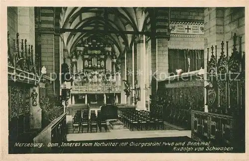 AK / Ansichtskarte Kirchenorgel Merseburg Dom  Kat. Musik