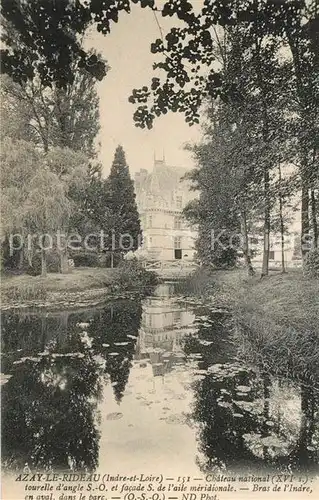 AK / Ansichtskarte Azay le Rideau Chateau National XVI siecle Kat. Azay le Rideau