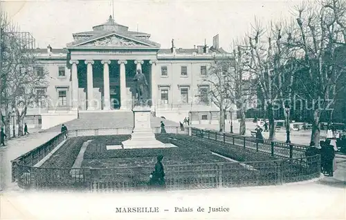 AK / Ansichtskarte Marseille Bouches du Rhone Palais de Justice Monument