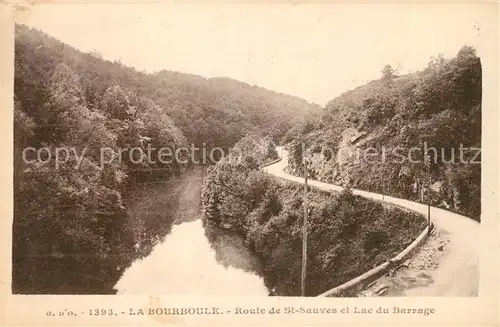 AK / Ansichtskarte La Bourboule Route de Saint Sauves et Lac du Barrage Kat. La Bourboule