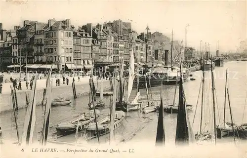 AK / Ansichtskarte Le Havre Perspective du Grand Quai Port Bateaux Kat. Le Havre