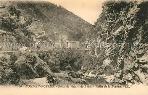 AK / Ansichtskarte Pont en Royans Route de Villard de Lans Vallee de la Bourne Kat. Pont en Royans