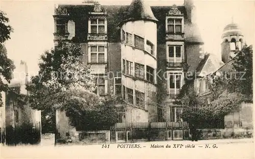 AK / Ansichtskarte Poitiers Vienne Maison du XVI siecle Kat. Poitiers