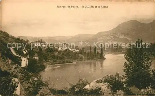 AK / Ansichtskarte Saint Didier Belley Vue panoramique et le Rhone