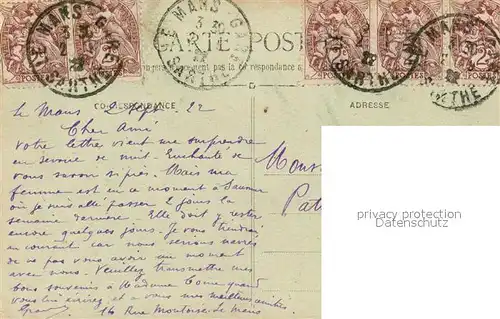 AK / Ansichtskarte Le Mans Sarthe Hotel des Postes et Telegraphes Bourse de Commerce Kat. Le Mans