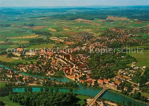 AK / Ansichtskarte Donauwoerth Fliegeraufnahme Kat. Donauwoerth