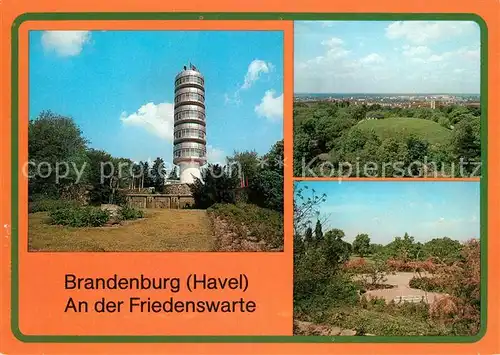 AK / Ansichtskarte Brandenburg Havel Friedenswarte Panorama Kat. Brandenburg