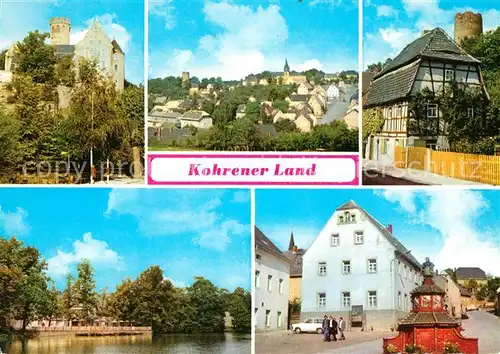 AK / Ansichtskarte Kohren Sahlis Burg Gnandstein Ruine Kohren Gaststaette Lindenvorwerk Kat. Kohren Sahlis