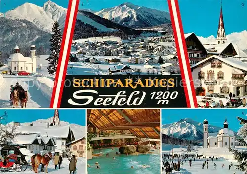 AK / Ansichtskarte Seefeld Tirol Seekirchlein Reitherspitze Hocheder Olympia Sport Kongresszentrum Kat. Seefeld in Tirol