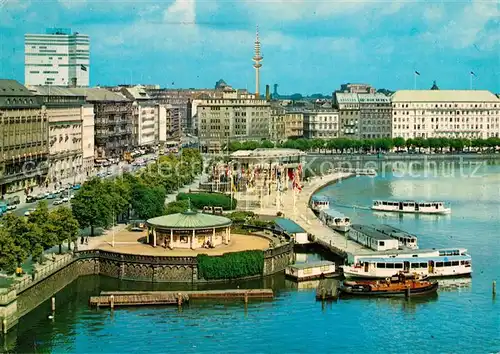 AK / Ansichtskarte Hamburg Jungfernstieg Binnenalster Kat. Hamburg