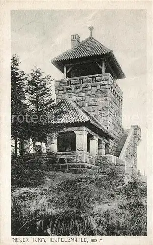 AK / Ansichtskarte Loffenau Bad Herrenalb Teufelsmuehle Neuer Turm Kat. Bad Herrenalb