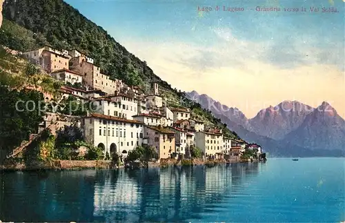 AK / Ansichtskarte Gandria Lago di Lugano verso la Val Solda Kat. Gandria