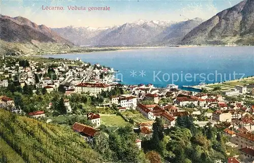 AK / Ansichtskarte Locarno Lago Maggiore Veduta generale