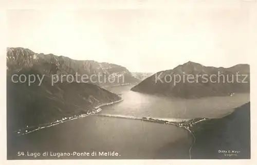 AK / Ansichtskarte Melide Lago di Lugano Ponte di Melide